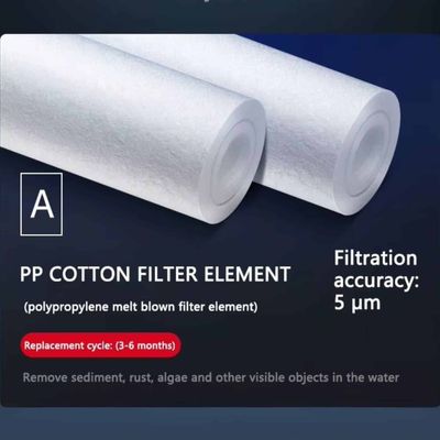 FocusOutdoor® PP Cotton Replacement Filter for 5-Stage Ultrafiltration Water Filter System