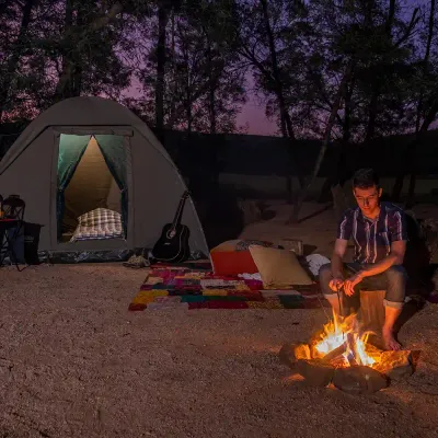 Meerkat Senior Nomad Bow Tent 300×300×210cm 2 Window With Canopy