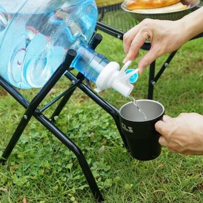 FocusOutdoor® Foldable 20L Water Bottle Stand with Bottle Valve Cap