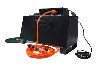 FocusOutdoor® 26L Drinking Water Tank – Aluminium, Quiet, 12V Pump