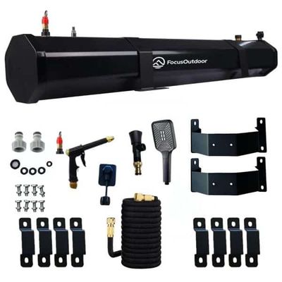 FocusOutdoor® 30L Pressurized Roof Rack ShowerTank Kit