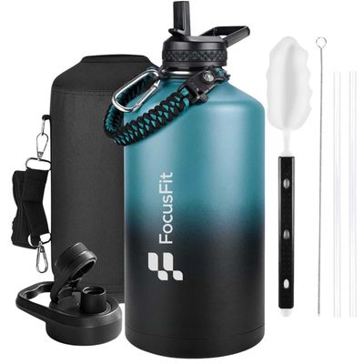 FocusFit® Stainless Steel 1.9L Insulated Triple Wall LeakProof Bottle