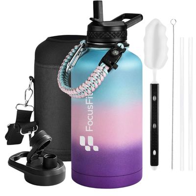 FocusFit® Stainless Steel 1.9L Insulated Triple Wall LeakProof Bottle