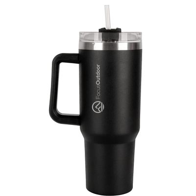 FocusOutdoor® 1.2L Stainless-Steel Quencher Tumbler with Straw