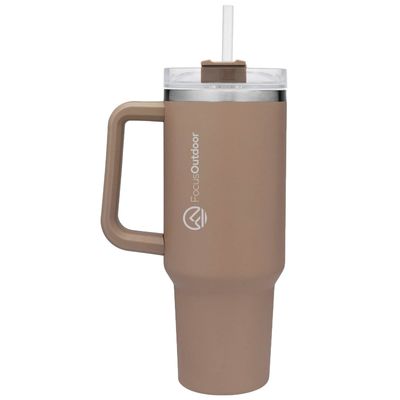 FocusOutdoor® 1.2L Stainless-Steel Quencher Tumbler with Straw