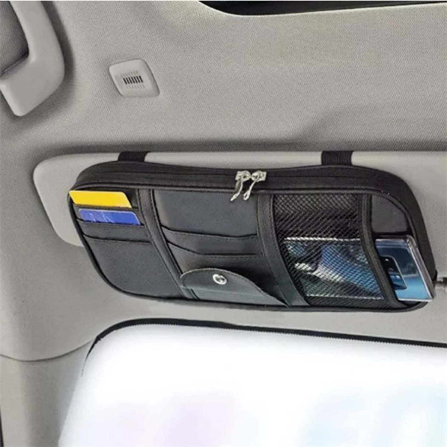 FocusStorage® Car Sun Visor Organiser – Deluxe Storage Solution