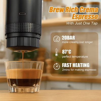 Portable Mini Self-Heating Electric 20 Bar Espresso Maker