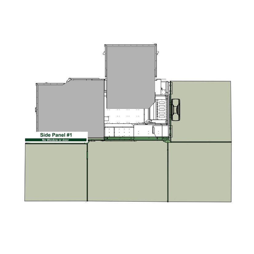 Insta Awn Side Panels &amp; Extras - Square Shape Awning, Side Panels &amp; Extras: Side Panel 1