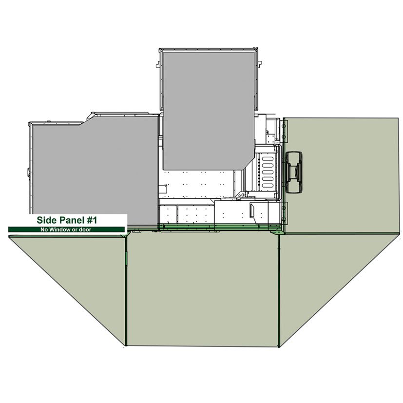 Insta Awn Side Panels &amp; Extras - 45 Degree Corners, Side Panels &amp; Extras: Side Panel 1