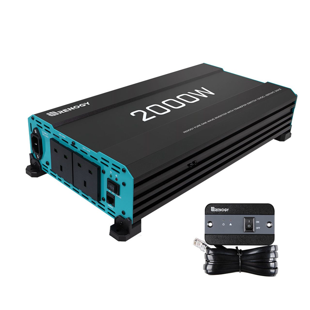 CORE 12V 2000W Pure Sine Wave Inverter With Transfer Switch