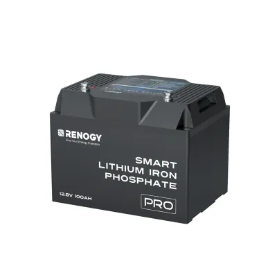 Renogy 12V 100Ah Pro Smart Lithium Iron Phosphate Battery with Bluetooth &amp; Self-Heating