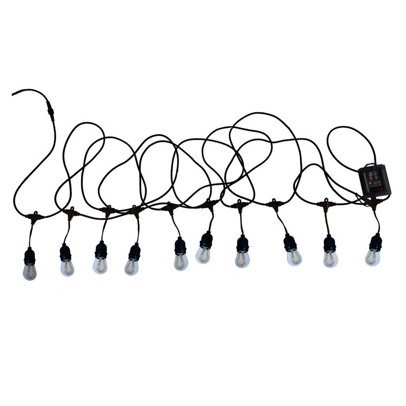 Rechargeable Solar Festoon Light String – 10m