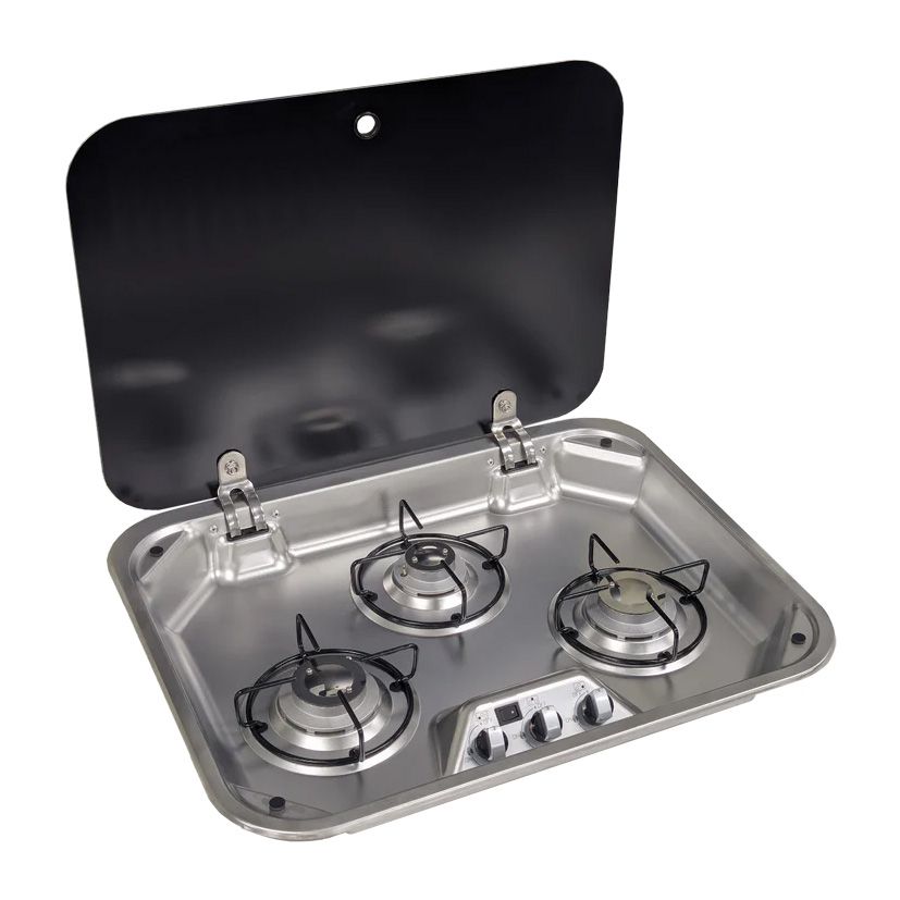 FocusOutdoor® Stainless Steel 3 Burner Gas Cooktop