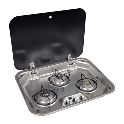FocusOutdoor® Stainless Steel 3 Burner Gas Cooktop