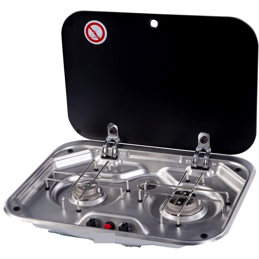 FocusOutdoor® Stainless Steel Double Burner Gas Stove