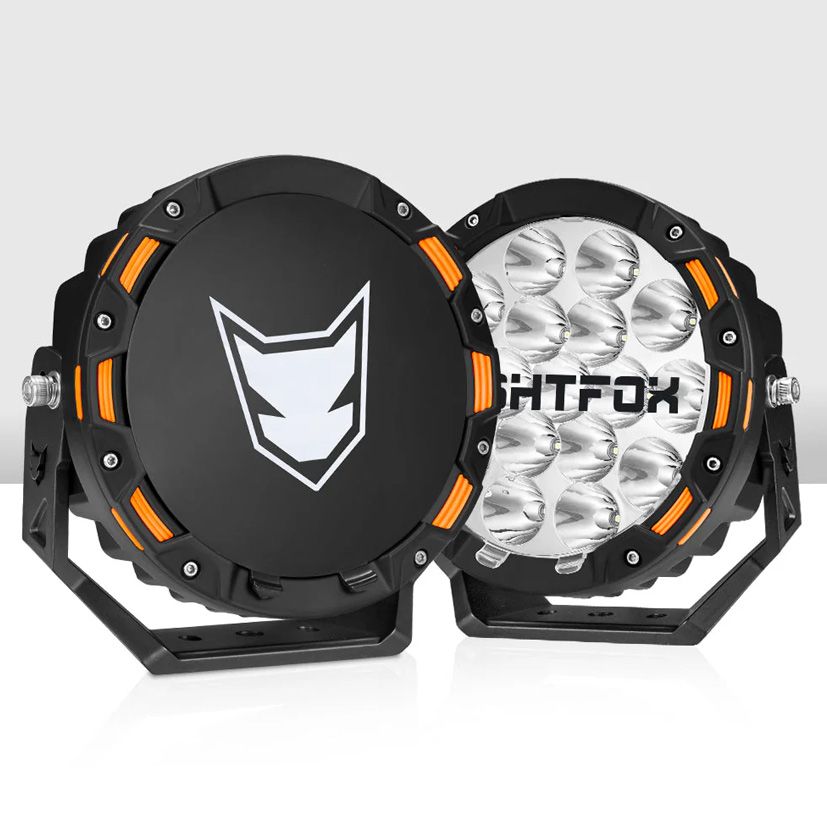 Lightfox 7" LED Driving Light Pair – 12,603 Lumens
