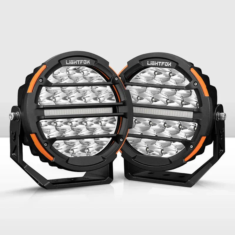 Lightfox Polaris 7" Osram LED Driving Light Pair – 15,972 Lumens