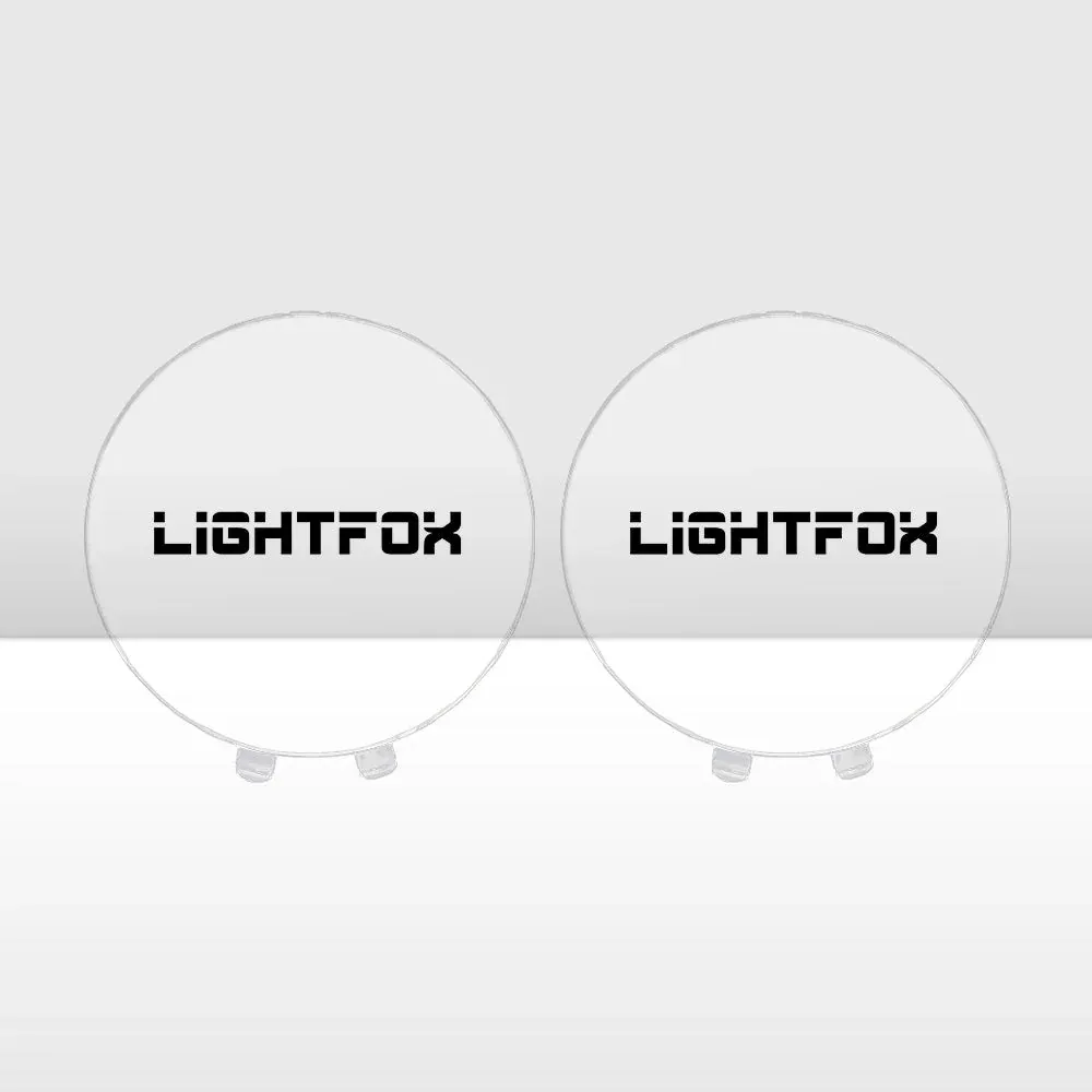 Lightfox - Pair of Clear Protective Lens Covers for Lightfox 7 &amp; 9 Inch