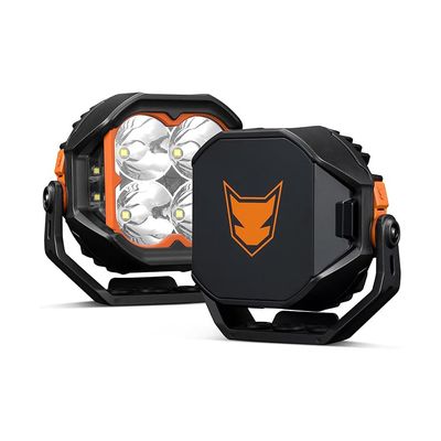 ​Lightfox Cygnus Pro 5" LED Pod Light Pair with Side Shooters – 7,225 Lumens Each