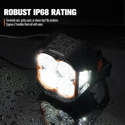 ​Lightfox Cygnus Pro 5" LED Pod Light Pair with Side Shooters – 7,225 Lumens Each