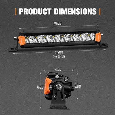Lightfox Vega Series 8" Osram LED Light Bar Pair – 8,856 Lumens