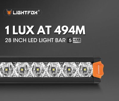 Lightfox Vega Series 28" Osram LED Light Bar – 17,612 Lumens