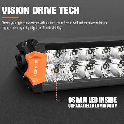 Lightfox Rigel Series 22" Osram Laser LED Light Bar - 9,650 Lumens