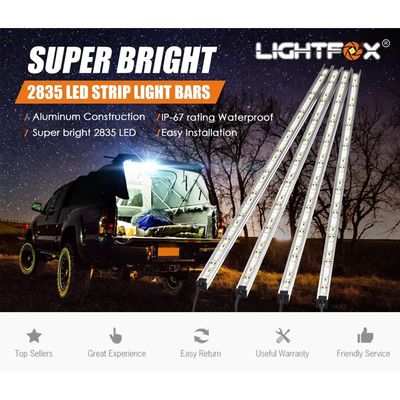 Lightfox 4-Piece 12V LED Camp Light Bar Kit