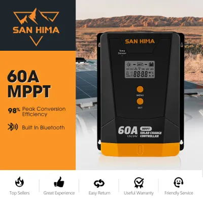 ​San Hima 60A MPPT Solar Charge Controller – 12V/24V