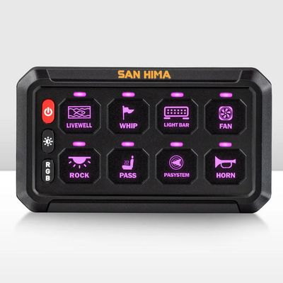 San Hima 8 Gang Bluetooth Switch Panel 12V/24V