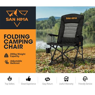 San Hima Luxury Folding Camping Chair with Storage Bag