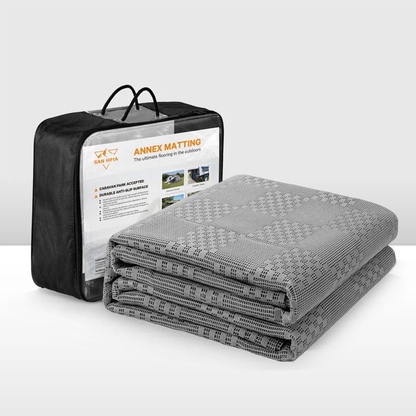 San Hima Annex Mesh Floor Mat – Grey - 5m x 2.5m