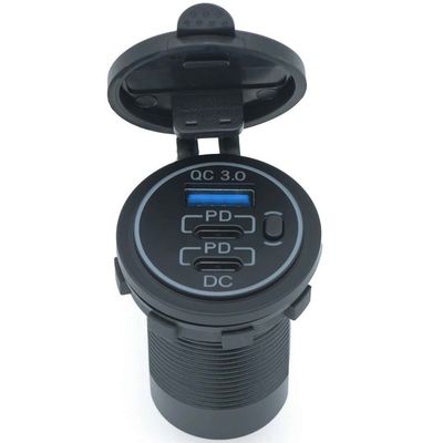 Lumeno QC3 USB + Dual C-type Charger
