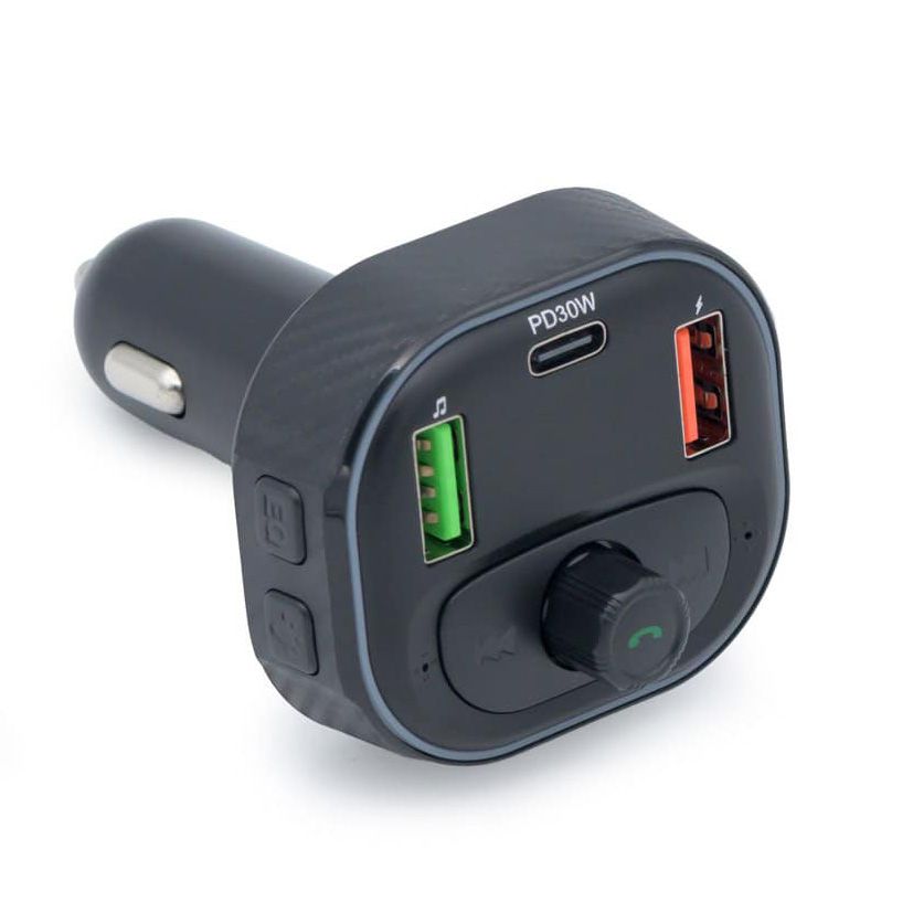 Lumeno Radio Bluetooth FM transmitter &amp; QC3 + C-Type Charger