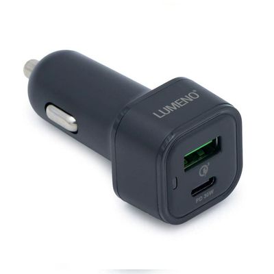 Lumeno QC3 + Type-C Car Charger