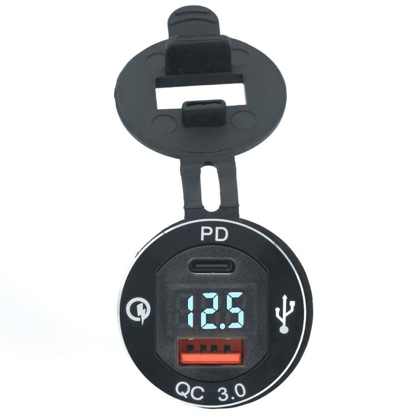 Lumeno QC3 Dual USB Charger &amp; Voltmeter
