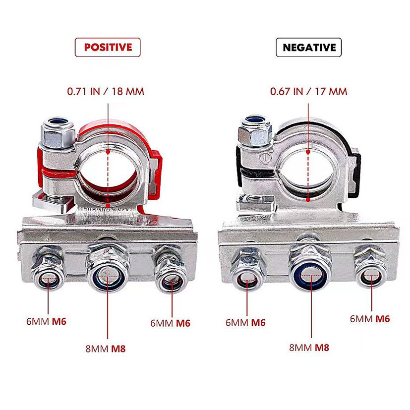 Lumeno Battery Terminal Clamp - Positive or Negative