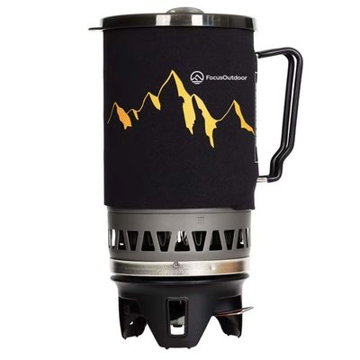 ​FocusOutdoor® 1.4L Jet Flame Portable Backpacking Stove Kit
