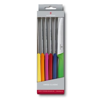 ​Victorinox Swiss Classic Tomato &amp; Table Knife Set – 6 Colours