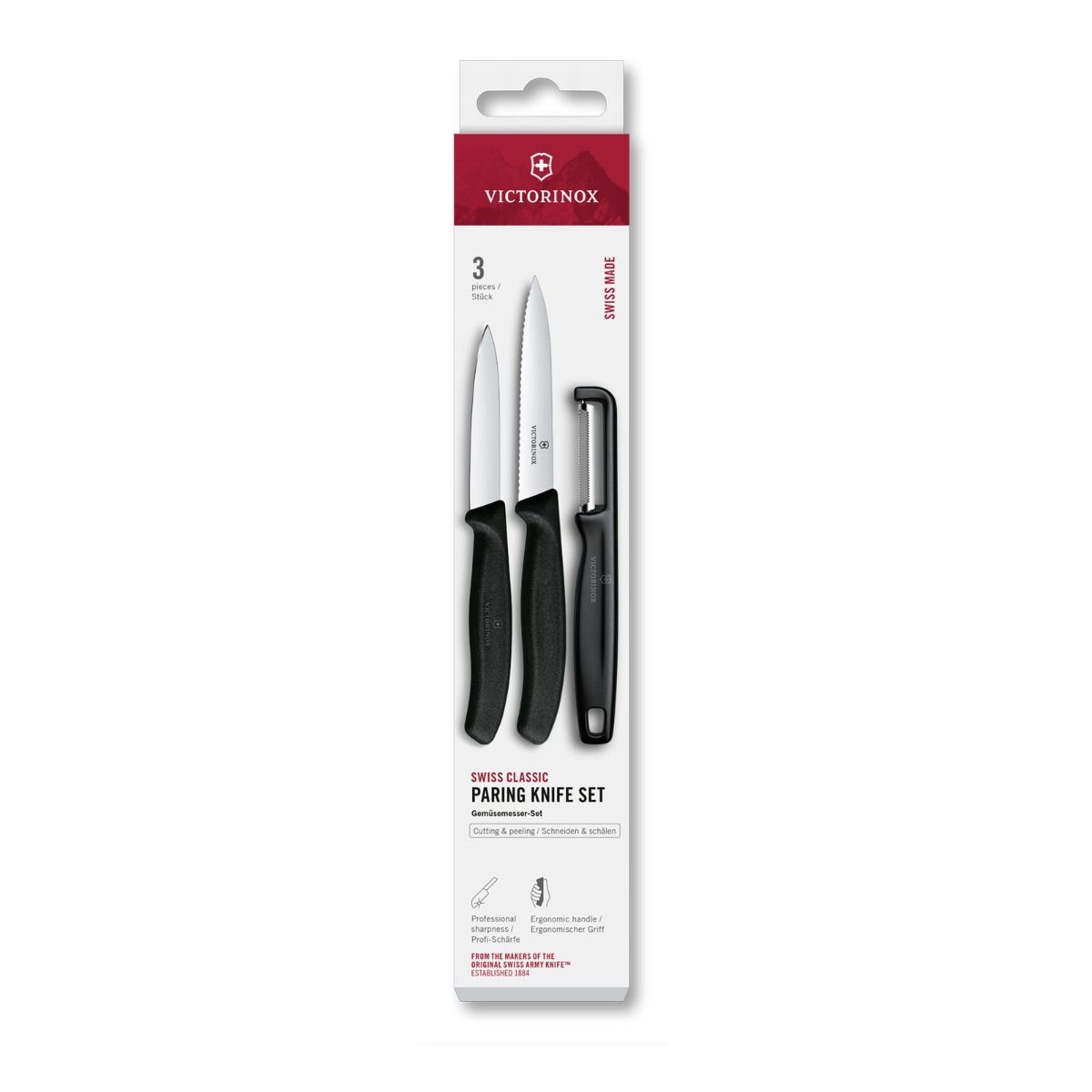 ​​Victorinox Swiss Classic Paring Knife Set with Iota Peeler