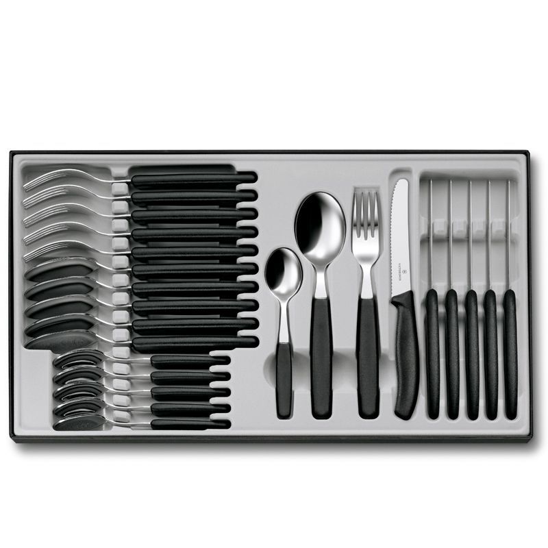 ​Victorinox Swiss Classic 24-Piece Table Set – Black