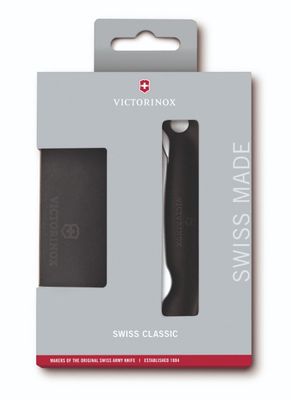 Victorinox Swiss Classic Foldable Paring Knife and Cutting Board Set – Black