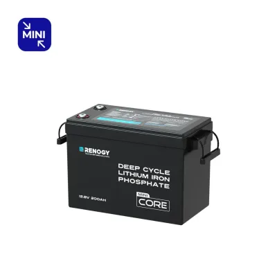 Renogy 12.8V 200Ah Mini Deep-Cycle Lithium Iron Phosphate Battery