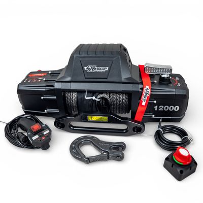 Winch 12000lbs + Synthetic cable + Cut off