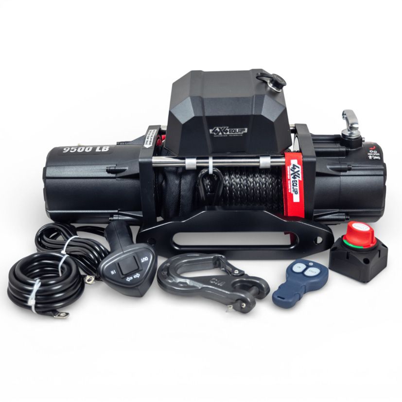 Winch 9000lbs + Synthetic cable + Cut off