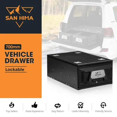 San Hima Lightweight Lockable Rear Vehicle Storage Drawer - 700mm