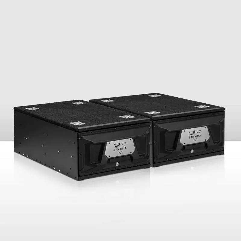 San Hima Lightweight Lockable Rear Vehicle Storage Drawer - 2x 700mm