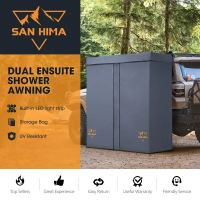 San Hima Fold-Out Tent Dual Ensuite Shower Awning