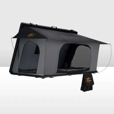 San Hima Kalbarri Side-Opening Hardshell Rooftop Tent – Cloud Grey