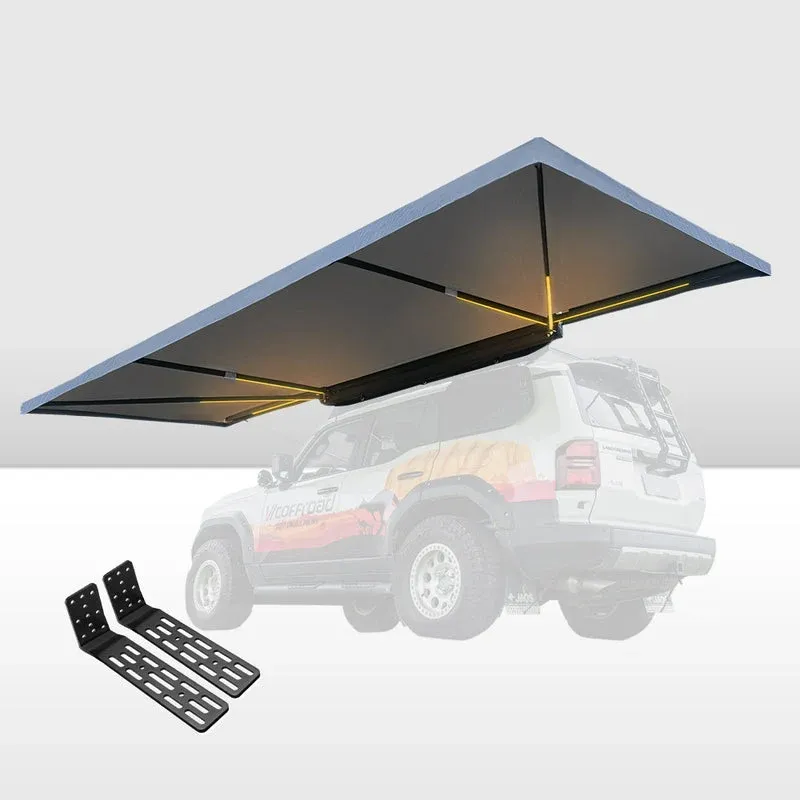 San Hima 180° Freestanding 4×4 Awning with L-Brackets